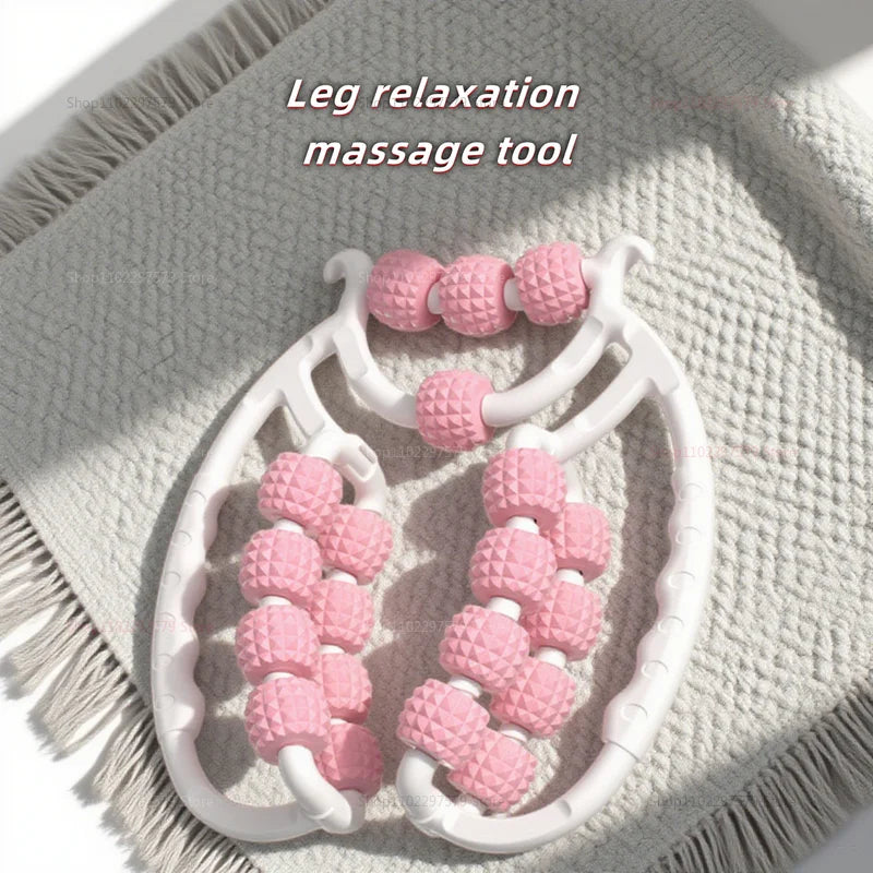 Masseur anti cellulite rose 20 roues rouleau pétrisseur