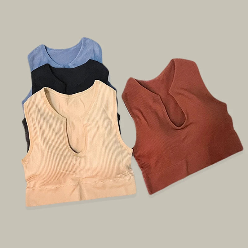 Brassière beige marron noir bleu